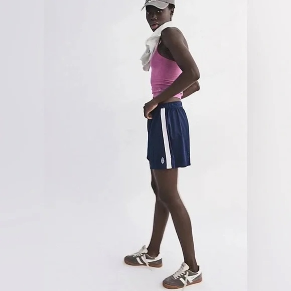 976. FREE PEOPLE When in Venice Mesh Shorts in Navy NWOT